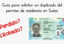 Portada anuncio policia suiza duplicado de residencia